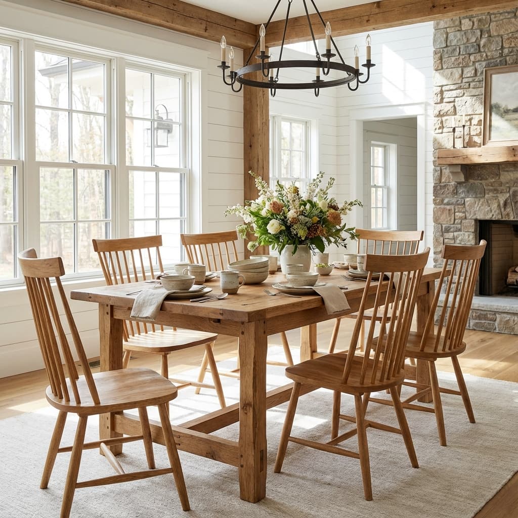 Rustic Oak Dining Table
